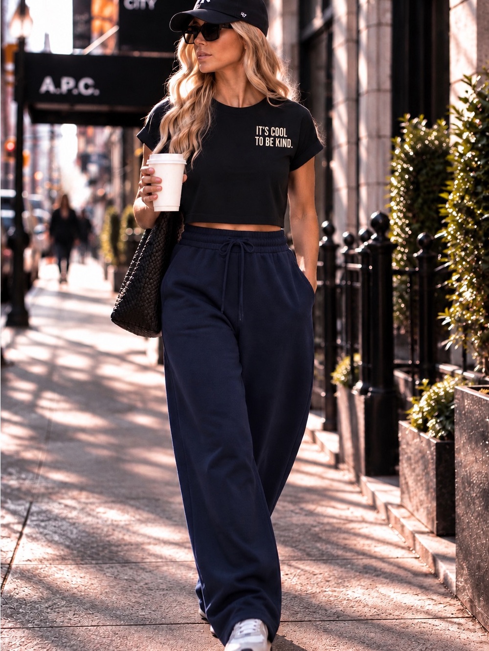 CROPPED SHORT SLEEVE TEE - PTP 16-17 L 16 SZ Small Says: It’s Cool To Be Kind